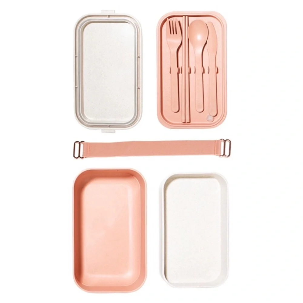 Our Place Layer Lunch Box with Clips & Utensils